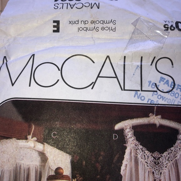 McCall's Vintage 8004 Sewing Pattern for misses lingerie- free shipping - Picture 3 of 6